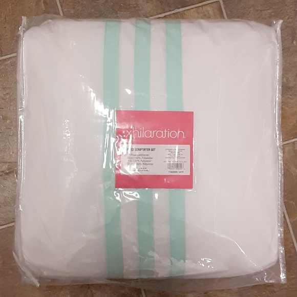 Twin XL Twin Comforter Set 2 Piece Mint BNWT - Picture 2 of 5